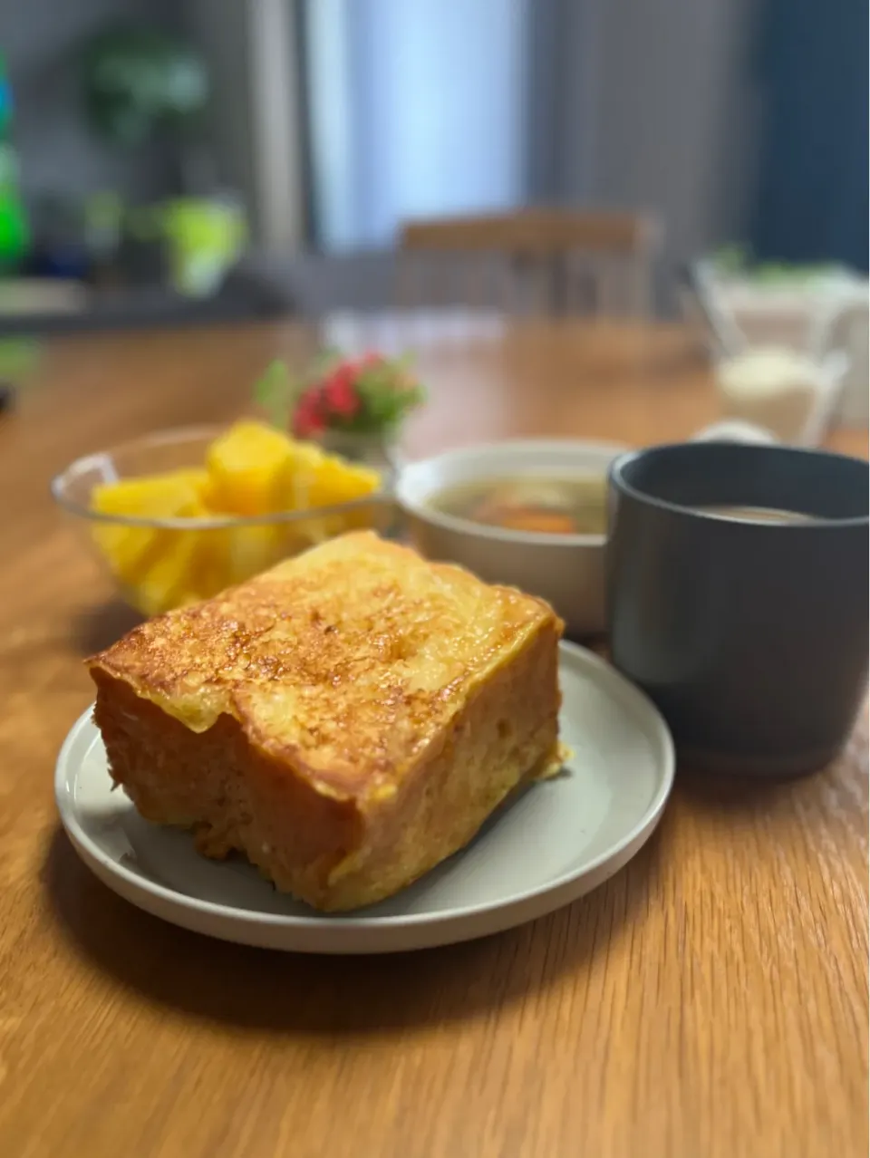 3/30の朝食　厚切りフレンチトースト|yoneさん