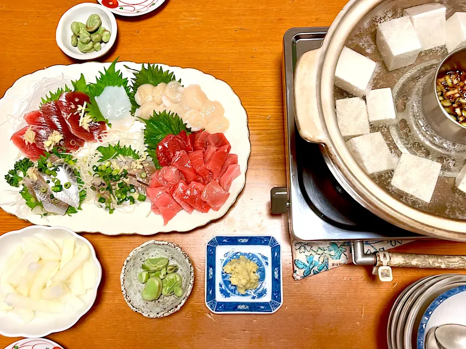 湯豆腐&お刺身|マイさん