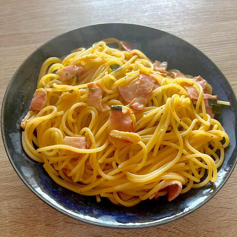 松茸の味お吸いものペペロンチーノ|ななばやしさん