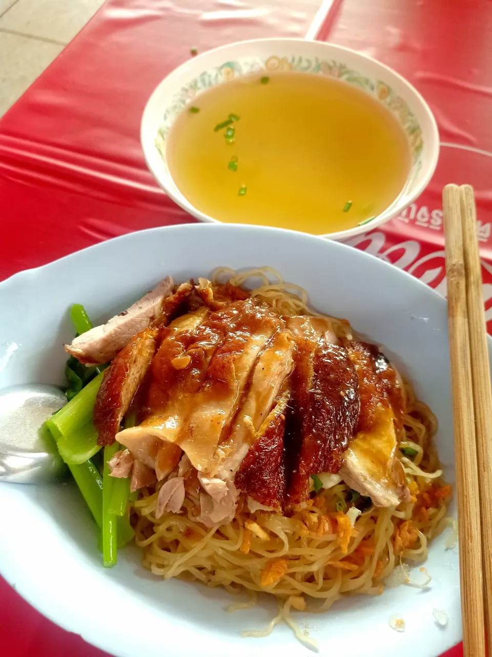 Roasted Duck w/ Egg Noodles 🍜 🦆🤤|An'leeさん