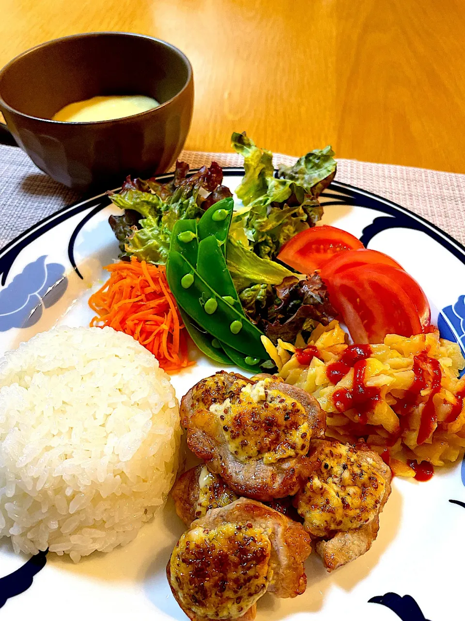 豚ヒレ肉の粒マスタード焼きで晩御飯|Mikaさん
