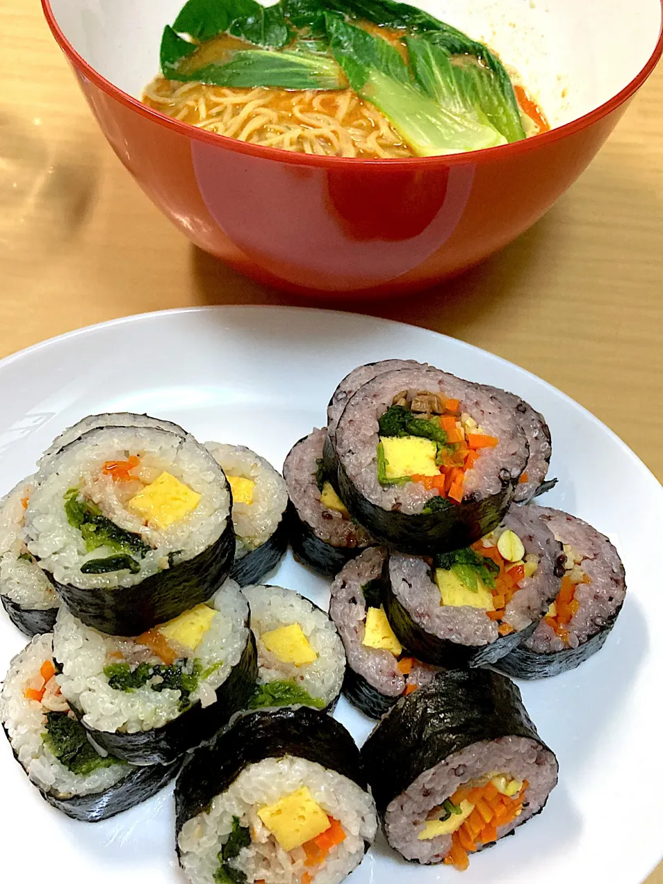 キンパ(サムギョプサル&野菜ナムル)&担々麺(無印良品)|なおさん