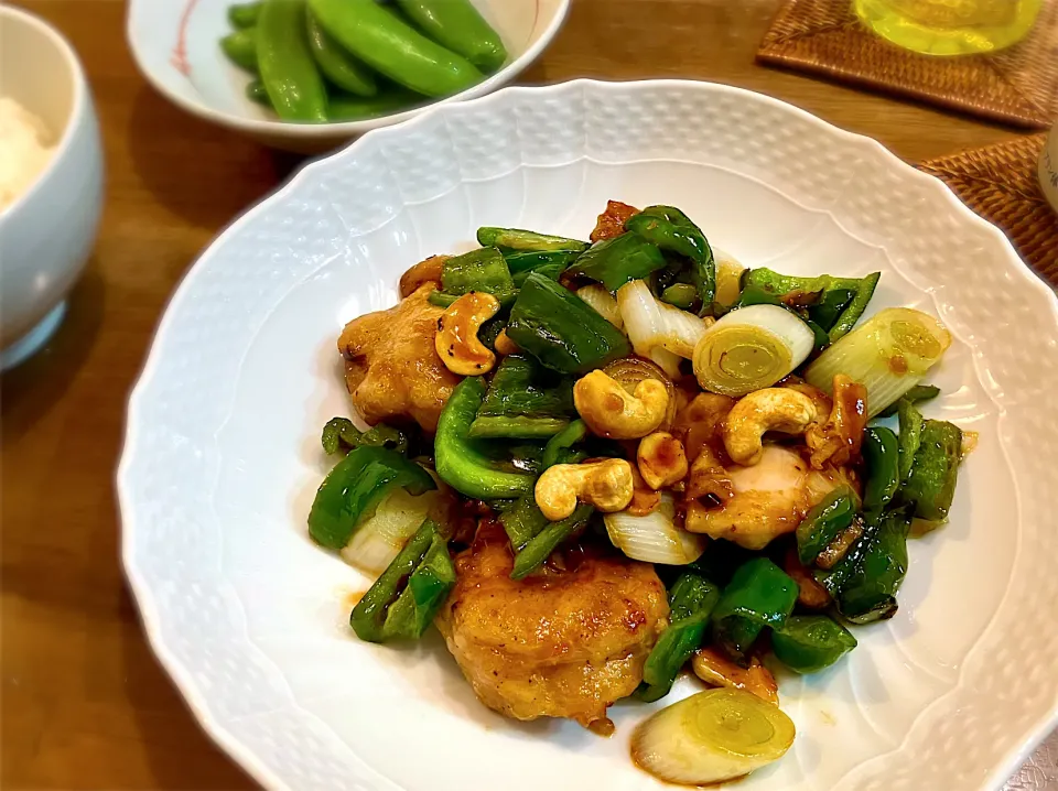 鶏肉とピーマンのカシューナッツ炒め|リフルシャッフルさん