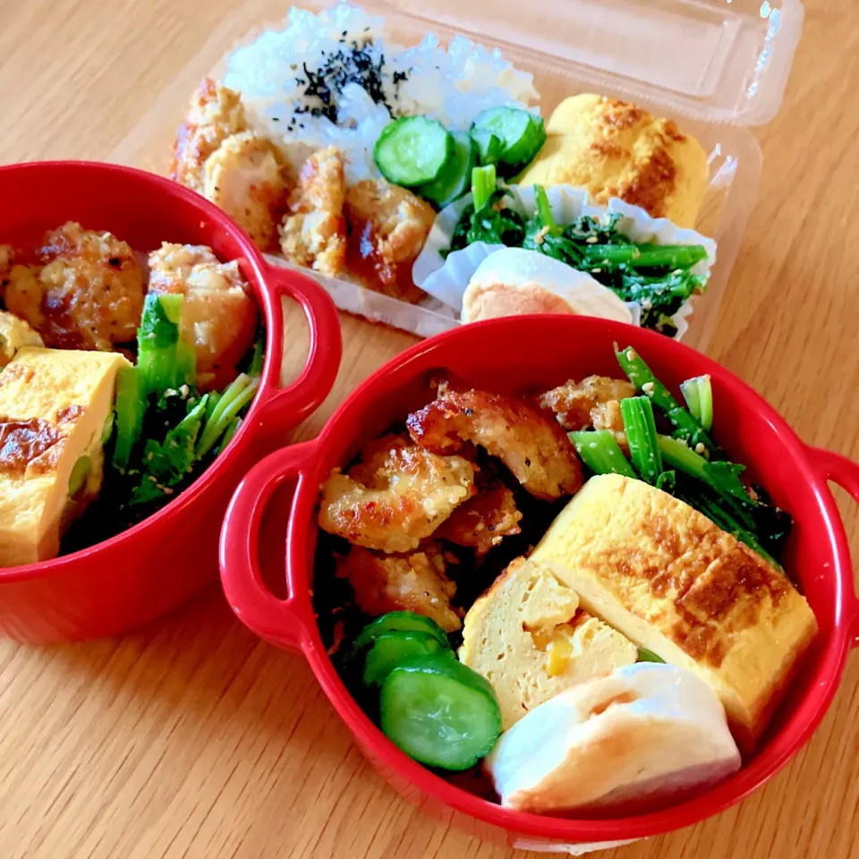 夫と娘たちのお弁当🍱🍙|シズソラさん