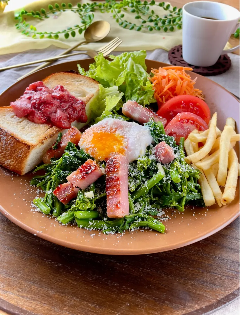 菜花カルボナーラnoワンプレートご飯|スイーツポテトさん