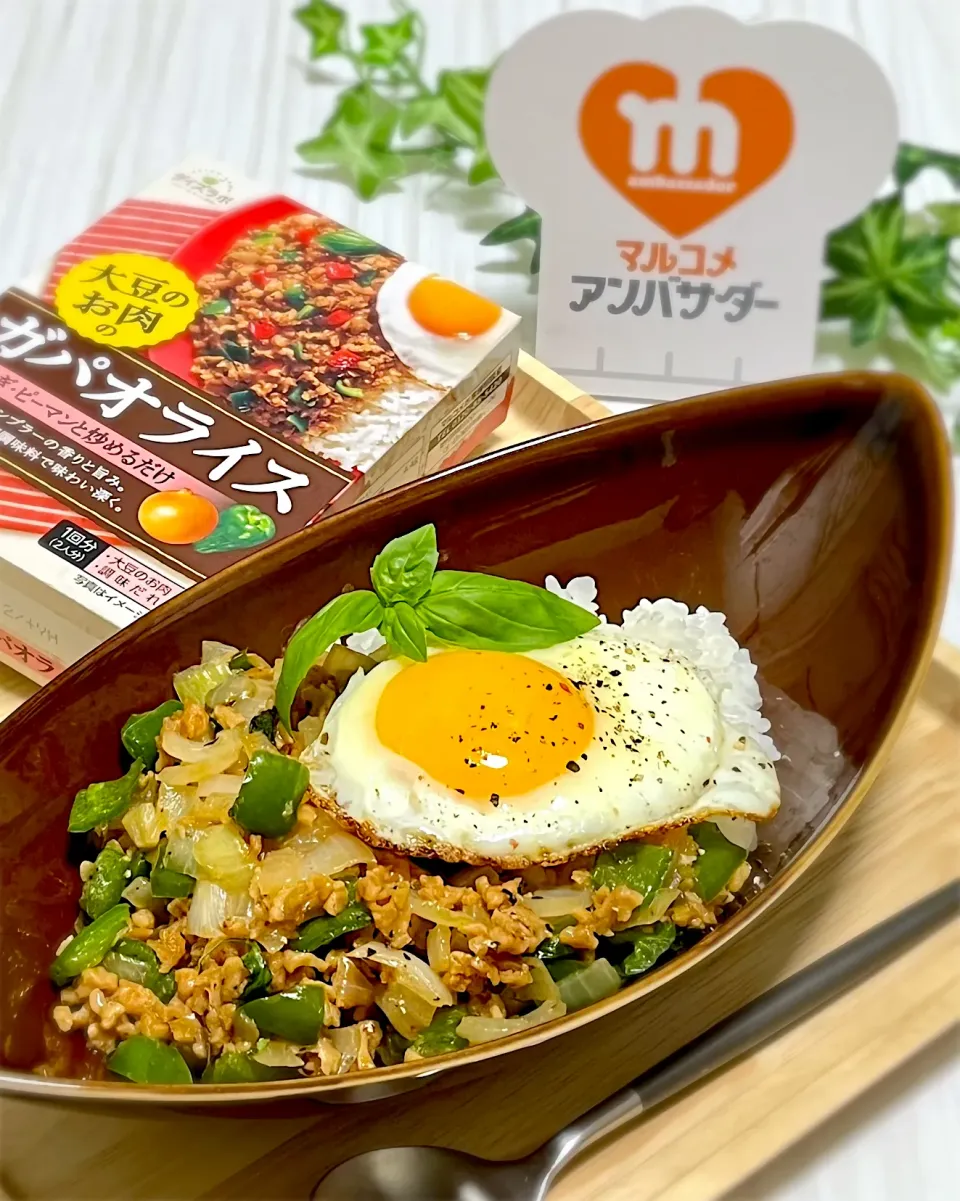 大豆のお肉でガパオライス|あゆさん