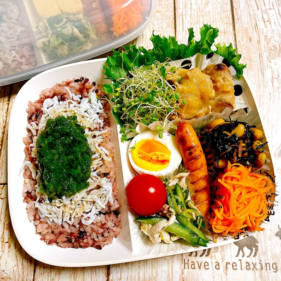 🙂しらすめかぶ丼弁当🙂|Laniさん