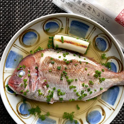「伏髙監修 だしパック」を使ってみたSnapdishの料理・レシピ写真:伏高だしでチコ鯛のアクアパッツァ風