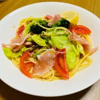春キャベツと生ハムのペペロンチーノ| MASAさん