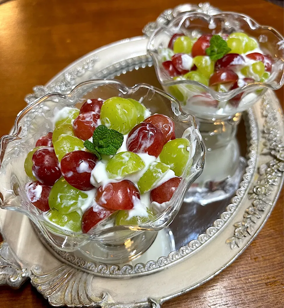 シャインマスカット🍇巨峰🍇パンナコッタ|henryさん