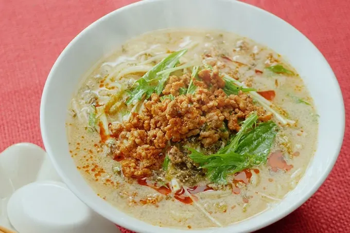 水菜とねぎのせ担々麺|マルコメ キッチンさん