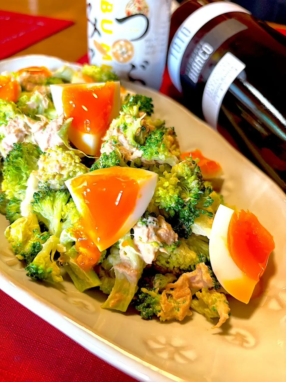ブロッコリーとツナのみそマヨサラダ🥗 ͛.*|おかちさん
