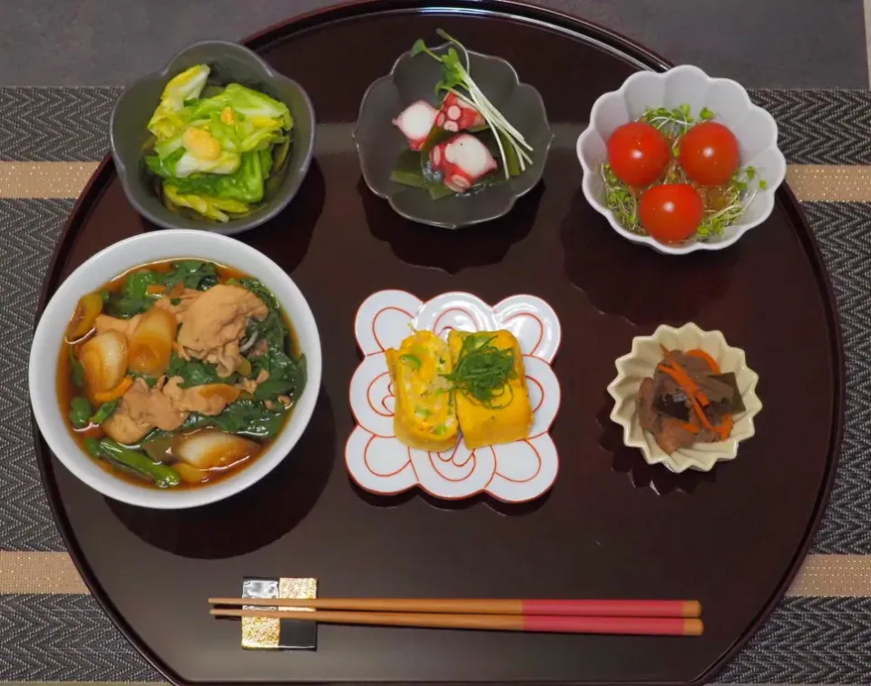 春菊の肉蕎麦ほか|こりちゃんさん