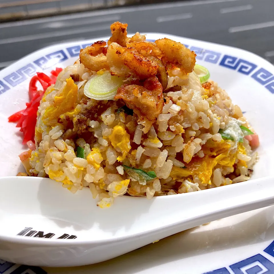 鶏皮のっけ炒飯|Kさん