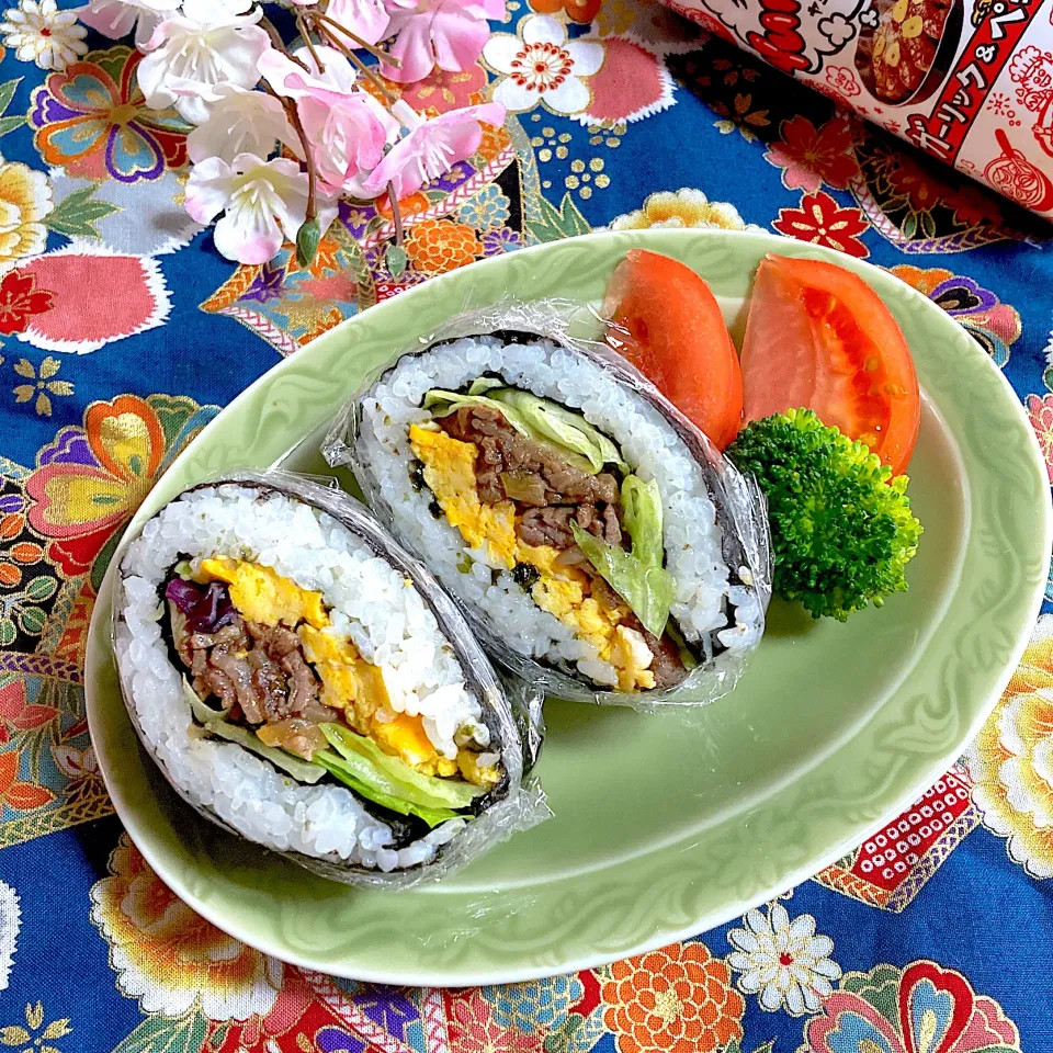 Yummy!で焼肉おにぎらず✨|ringonamaさん