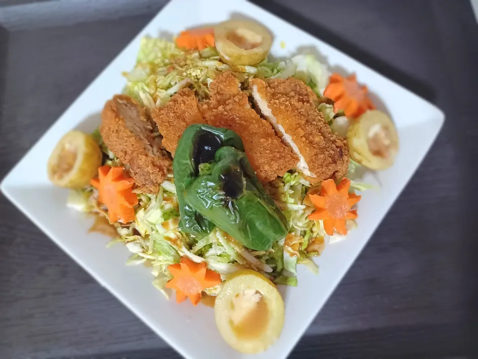 グリルでサラダランチ☀️🍴|ぽんすけさん
