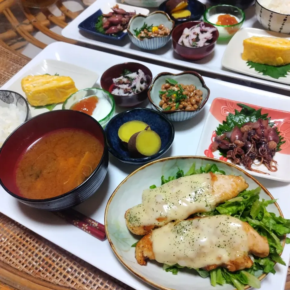 ナガマンさんとパパ氏さんの料理真似してホタルイカ一品入り定食作ってみました🍀|rikako♪。.:＊さん
