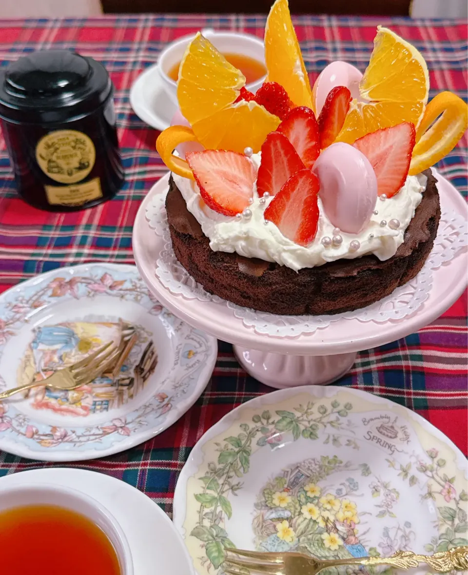 2025/04/02 午後の紅茶とケーキ|Blueberry🫐さん