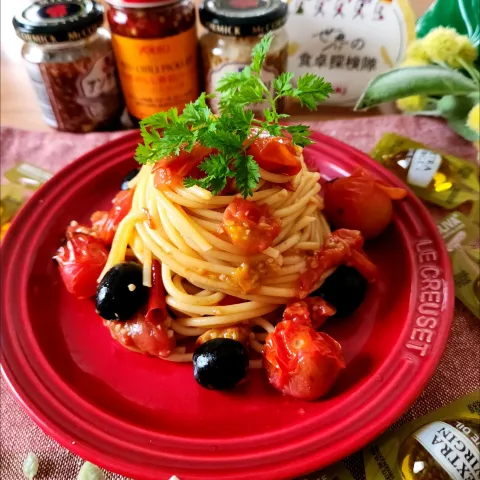 「赤唐がらしカット（酢漬）」を使ってみたSnapdishの料理・レシピ写真:世界の食卓探検隊🌏イタリア🇮🇹アラビアータ