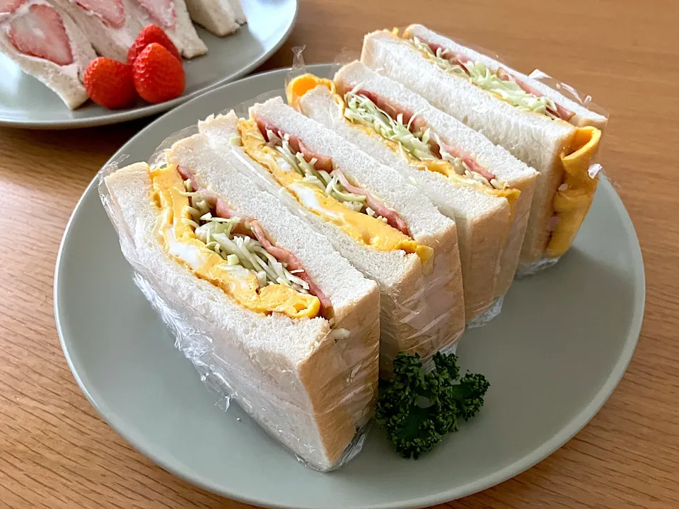＊たまご野菜サンド＊|＊抹茶＊さん