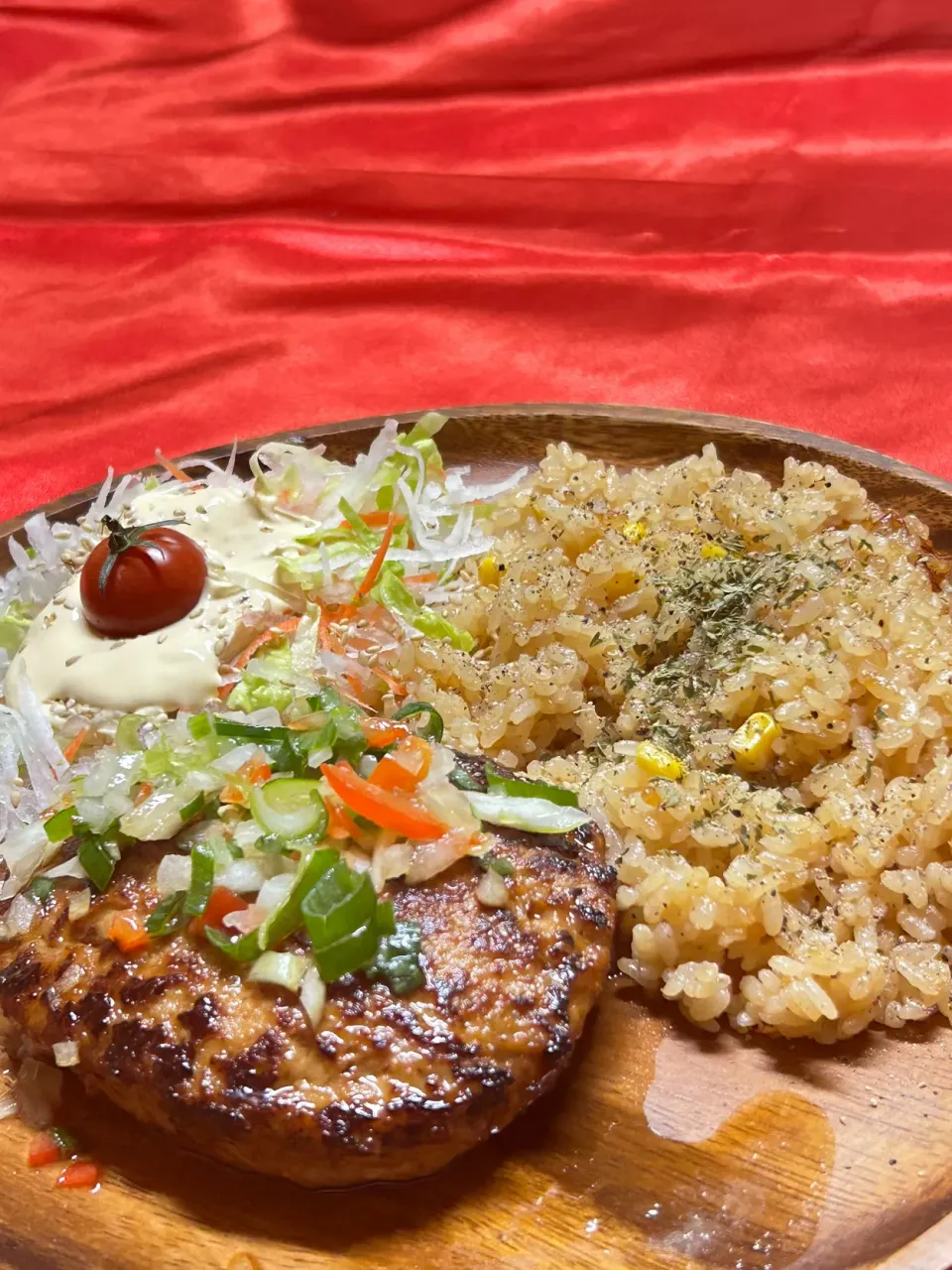 ディアボラ風つくねバーグディッシュ|からあげさん