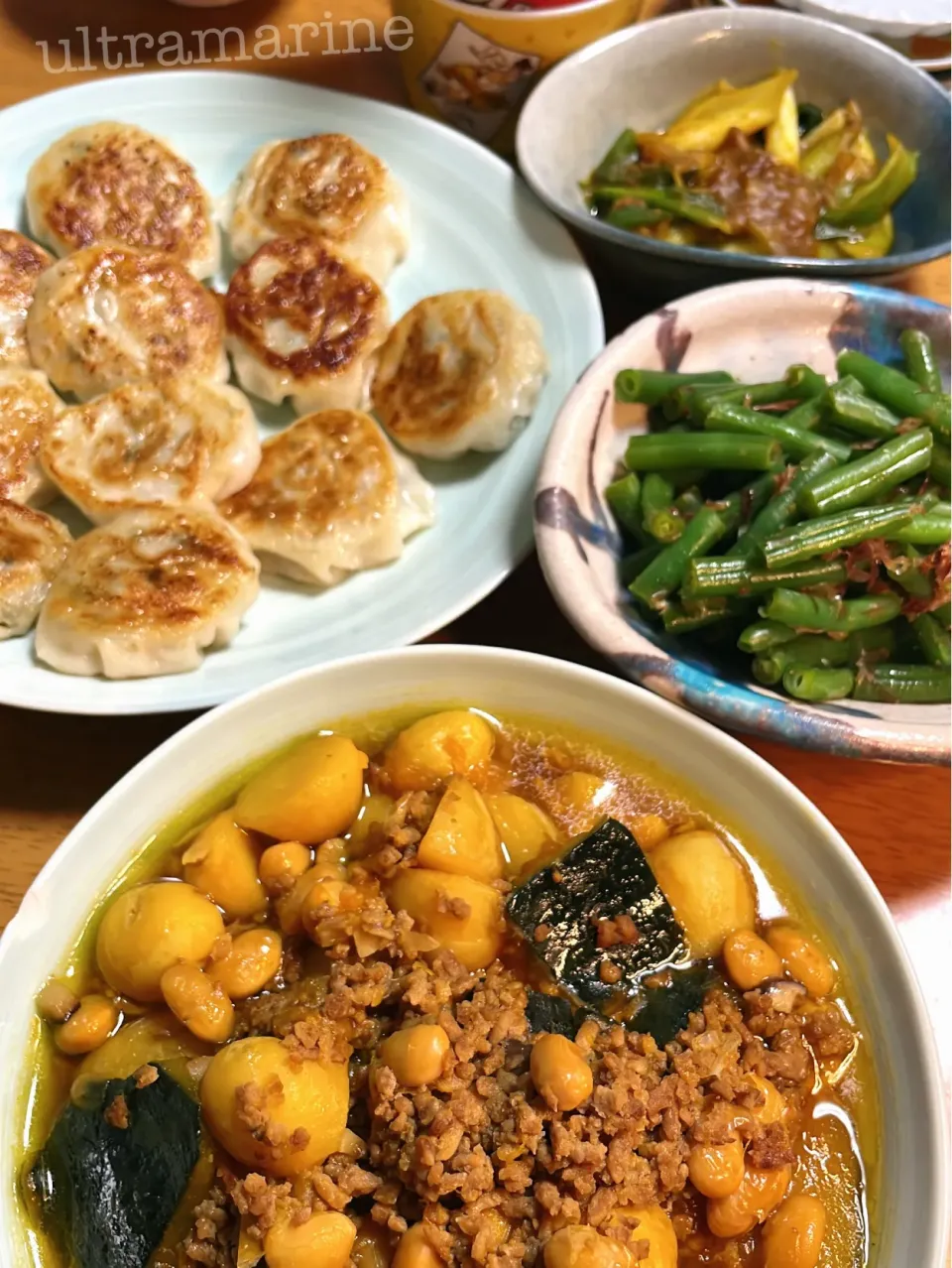 ＊我が家育ちのちびじゃがのカレーそぼろ煮♪＊|ultramarineさん