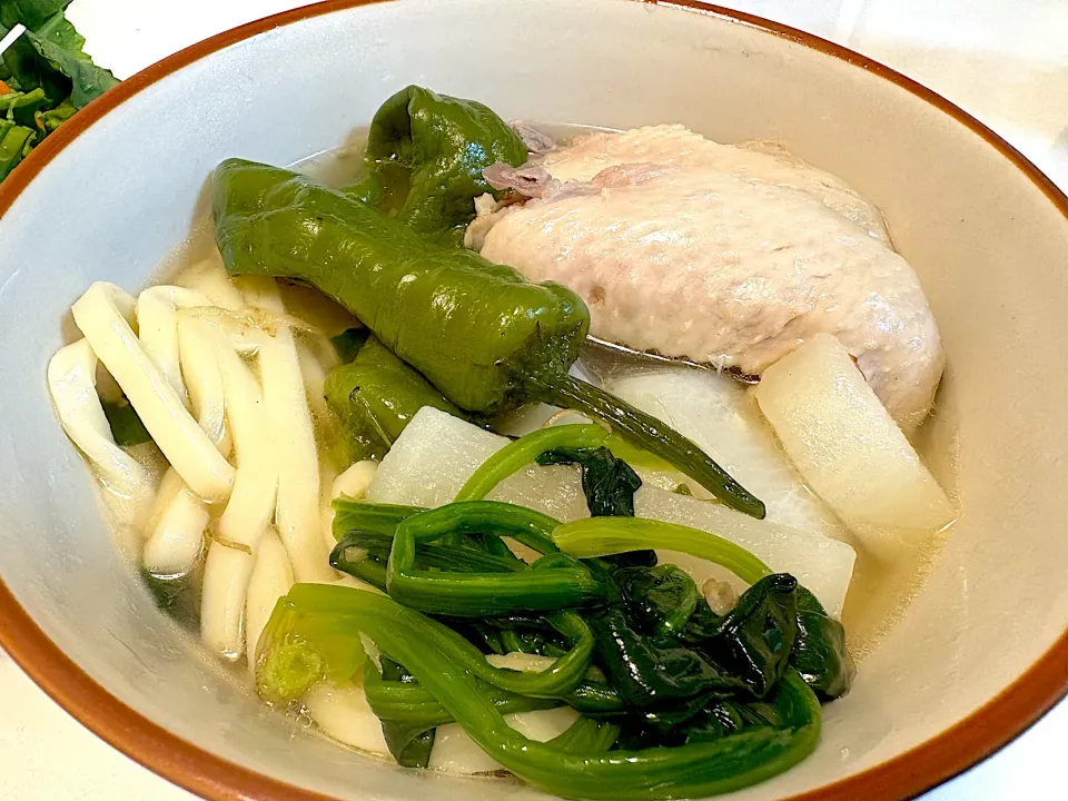 鶏白湯うどん|マニラ男さん