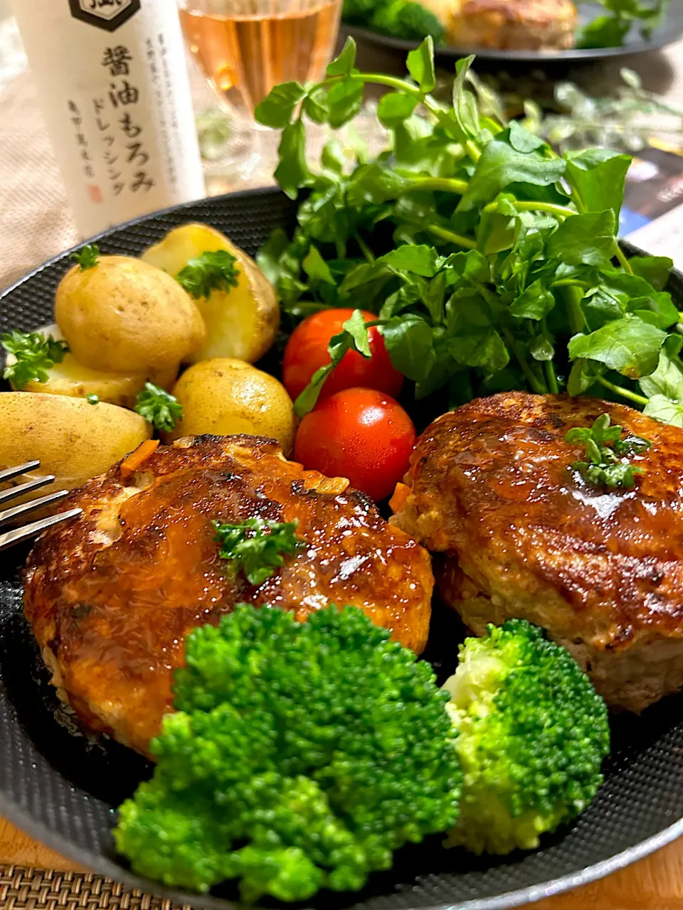 醤油もろみドレッシング de 和風ハンバーグ|まなまな♡さん
