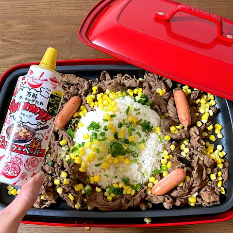 「ヤマサ 万能クッキングたれ Yummy! ガーリック&ペッパー」を使ってみたSnapdishの料理・レシピ写真:Yummy!使いのペッパーランチ風〜✨