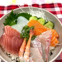 海鮮丼|ちぃさんさん