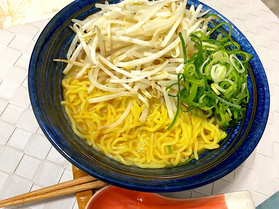 ネギモヤシマシマシらーめん|単身赴任のっちさん