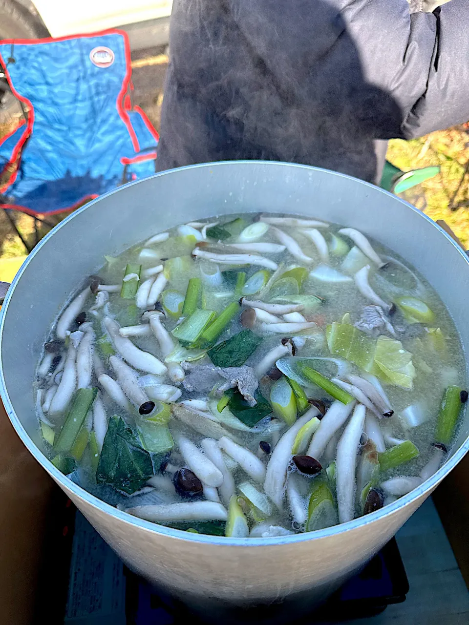 野外で大鍋豚汁🐽　ご馳走様でした😋|BUBUさん