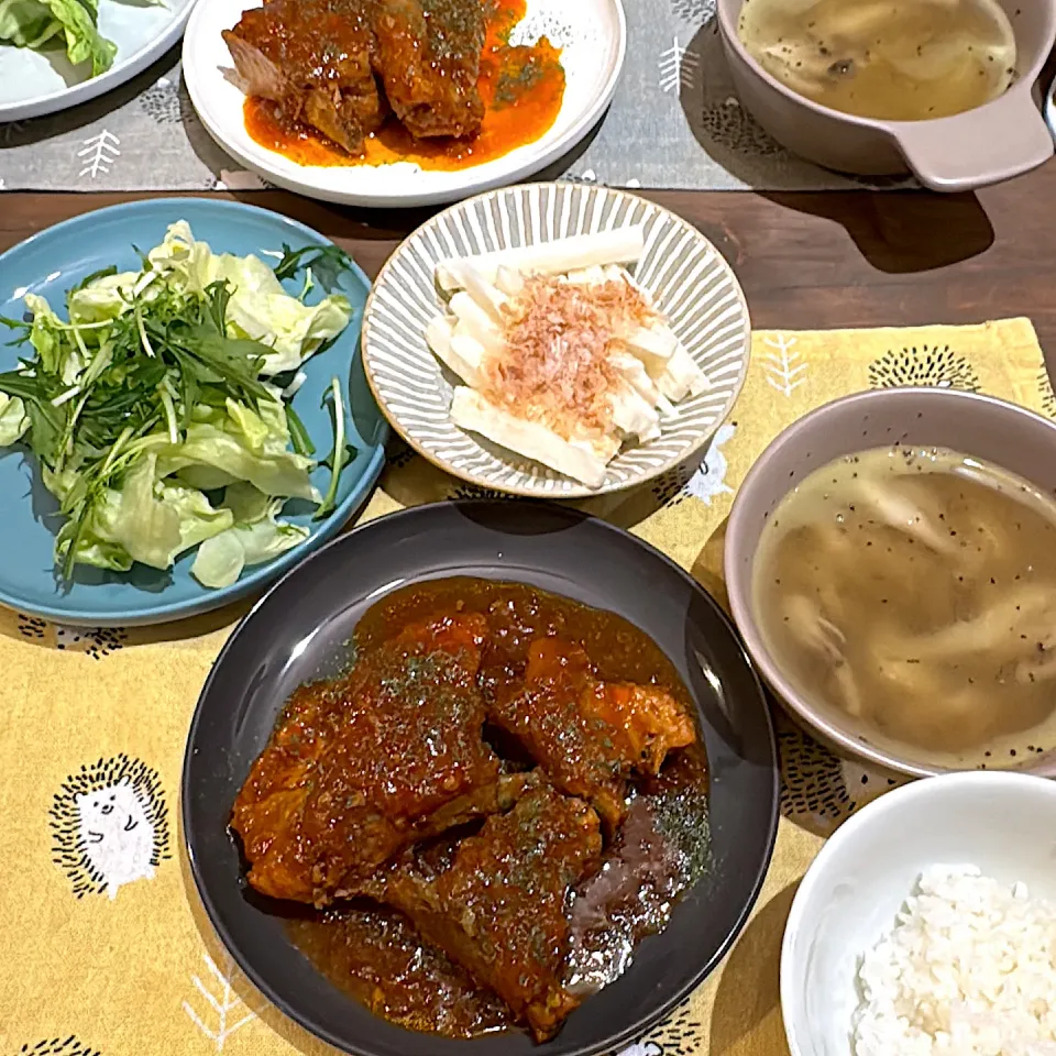 豚スペアリブのバーベキュー煮込み|ぴよすさん