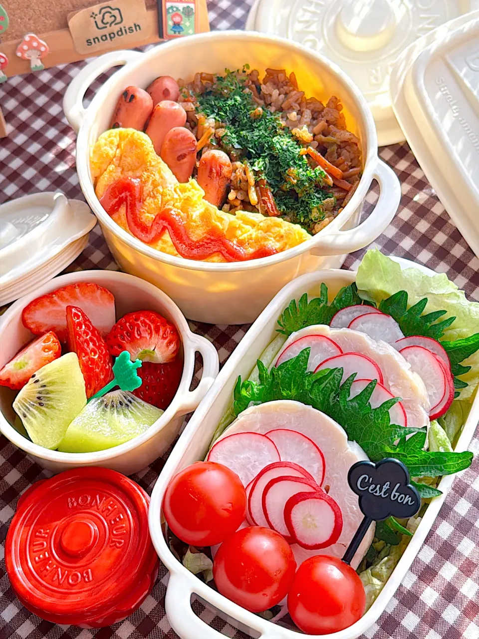 2025/04/05そばめしと鶏ハムサラダのお弁当|Blueberry🫐さん