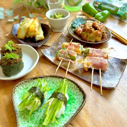 「鹿児島県産ピーマン」を使ってみたSnapdishの料理・レシピ写真:ピーマン居酒屋開店！本日のまとめ