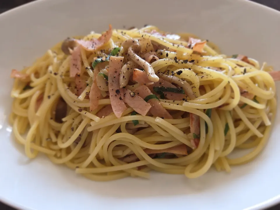 和風パスタ（白だし）|もとしんさん