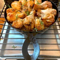 ローズマリーカオル塩糀マリネ鶏手羽元のグリル