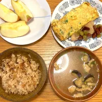 牛すじ炊き込みご飯とだし巻き|masakiさん