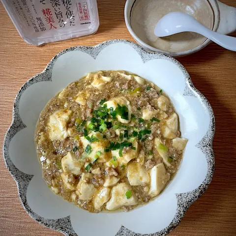 「プラス糀 生みそ 糀美人なめらか」を使ってみたSnapdishの料理・レシピ写真:和風麻婆豆腐✨