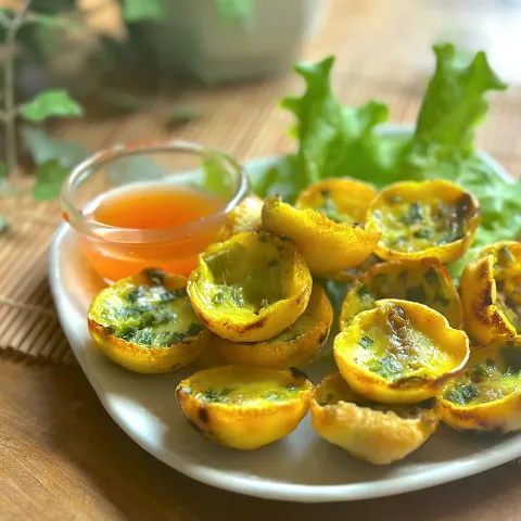 「鹿児島県産ピーマン」を使ってみたSnapdishの料理・レシピ写真:ピーマン居酒屋11皿目　ピーマンミンチでベトナム🇻🇳バインコット