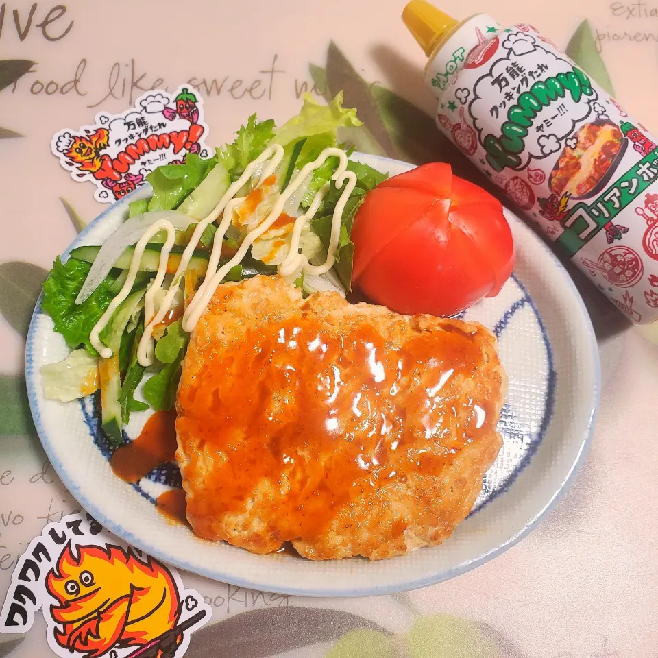 塊ひき肉のコリアンホット焼き|桜実さん