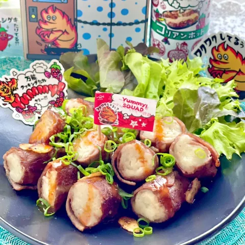 「ヤマサ 万能クッキングたれ Yummy! コリアンホット」を使ってみたSnapdishの料理・レシピ写真:Yummy!コリアンホットで韓国風牛肉のマッシュポテト巻き🥔🐮🌶🔥