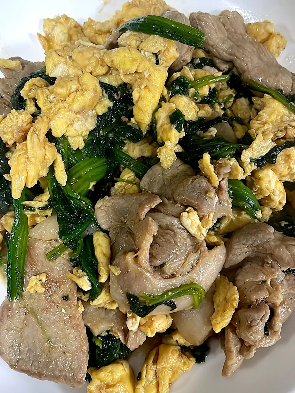 ほうれん草と卵のあんかけ炒め|さっちーさん