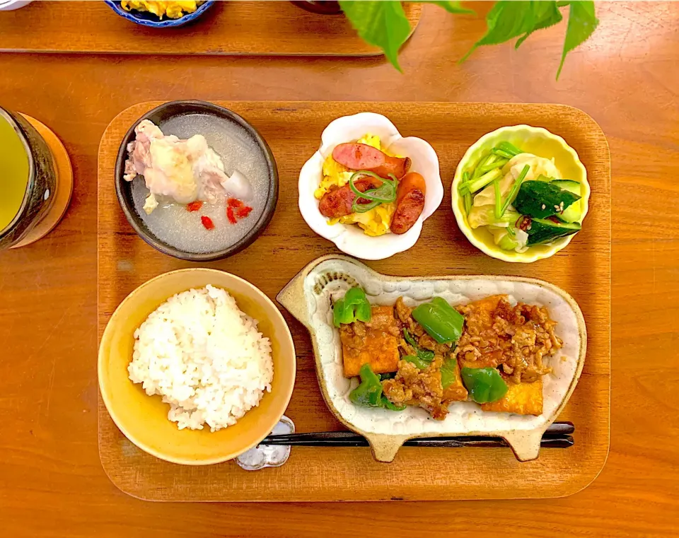 厚揚げとピーマンのとろとろそぼろ餡をリピート♪|すずさん