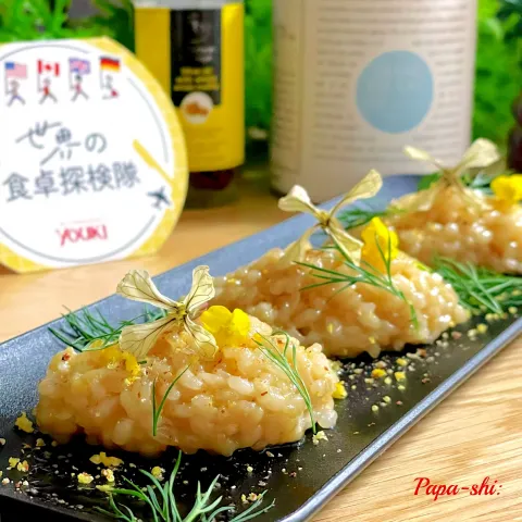 「マヨルカ島の塩　プレーン」を使ってみたSnapdishの料理・レシピ写真:《電子メシ》　トリュフとレモンのリゾット🇮🇹