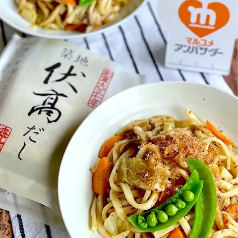 「伏髙監修 だしパック」を使ってみたSnapdishの料理・レシピ写真:焼きうどん