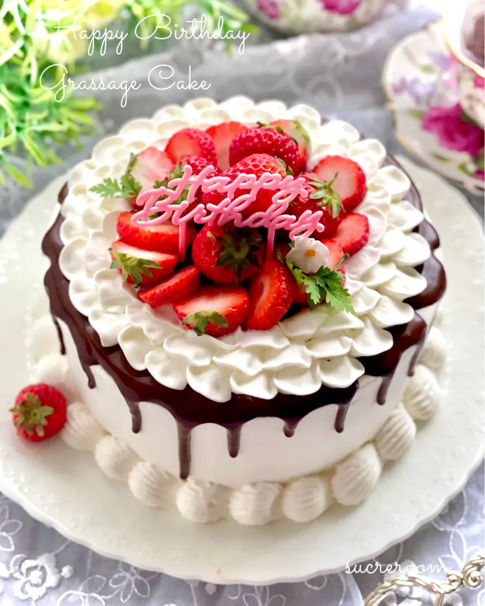 長女の誕生日ケーキを作りました♡♡|sucreroomさん