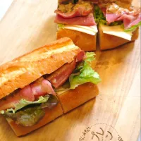 ベーコンレタスチーズサンド🥪|エスプレキッチンさん