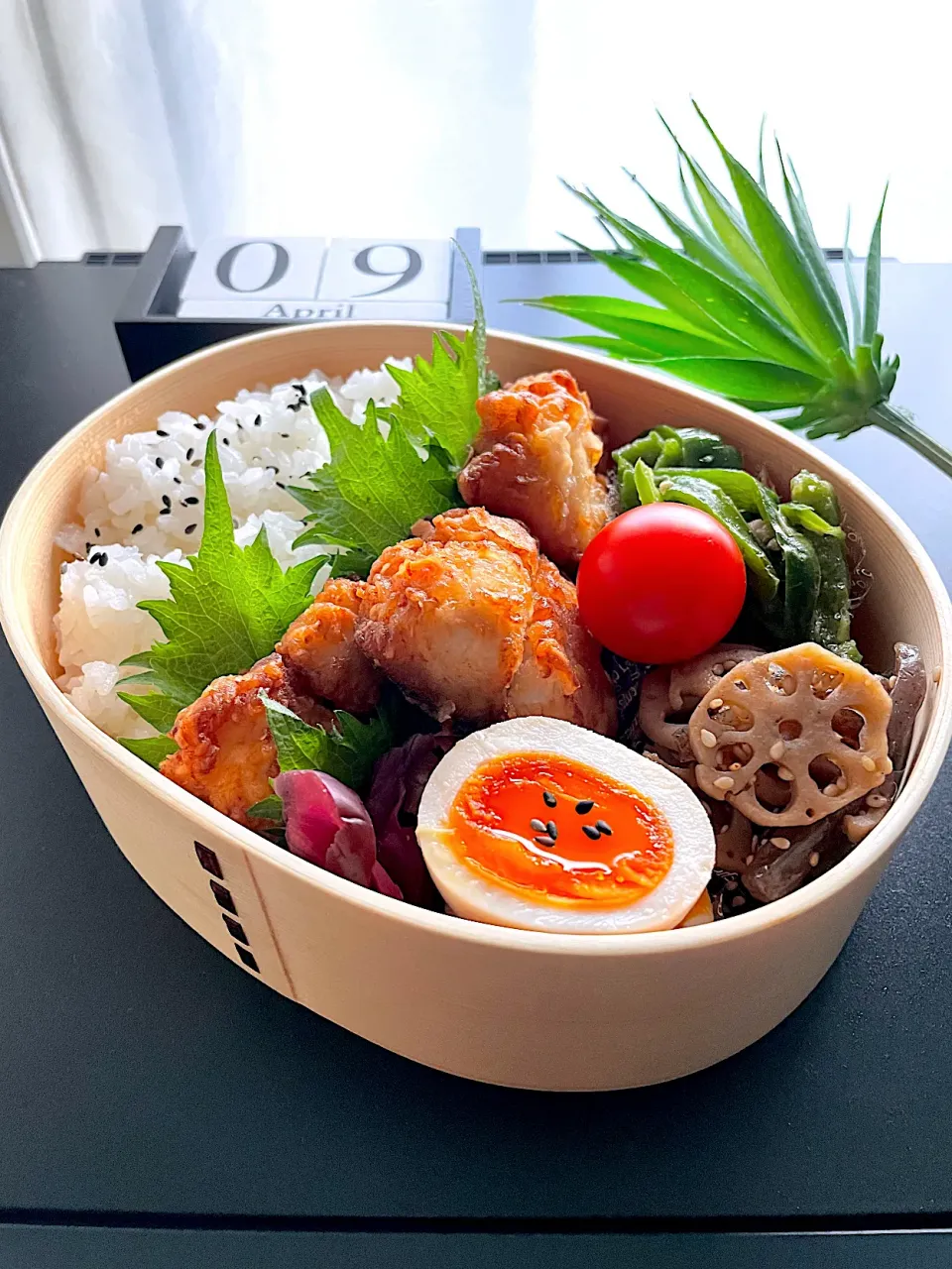 4月　男子中学生弁当|お弁当記録がんばるぞ💪さん