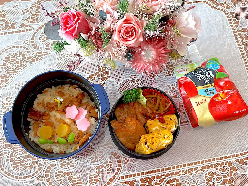 大学生娘の春のお弁当🌸|makoさん